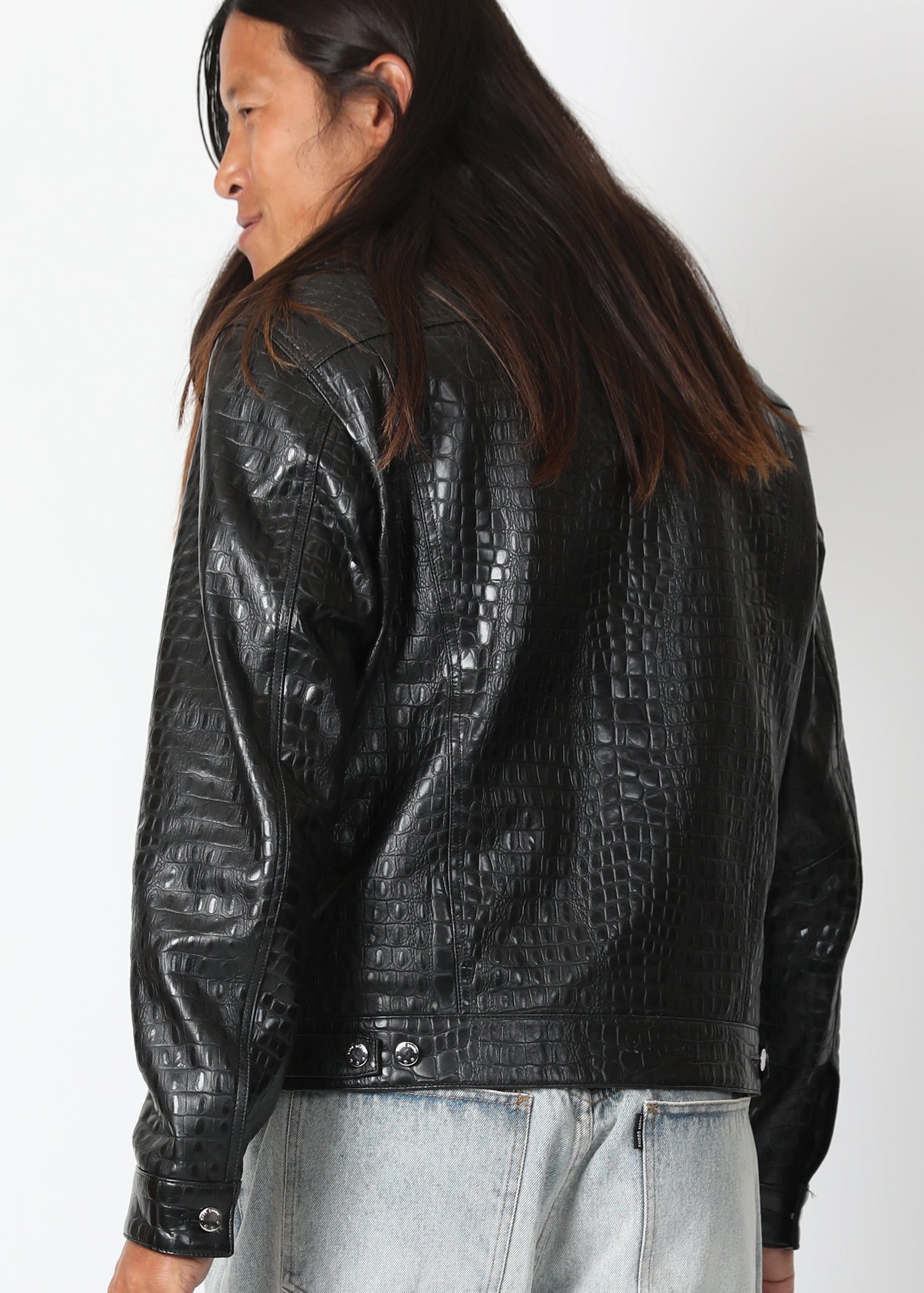 Bragging Rights Leather Crocodile Jacket