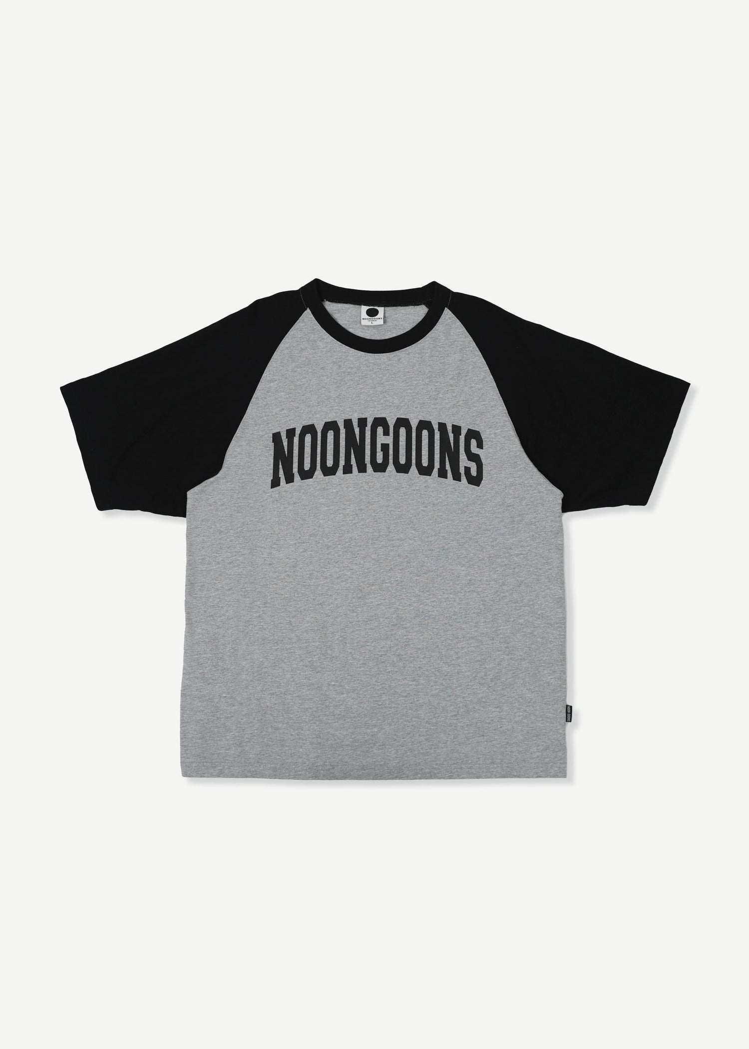 GAMETIME RAGLAN T - HEATHER/BLACK
