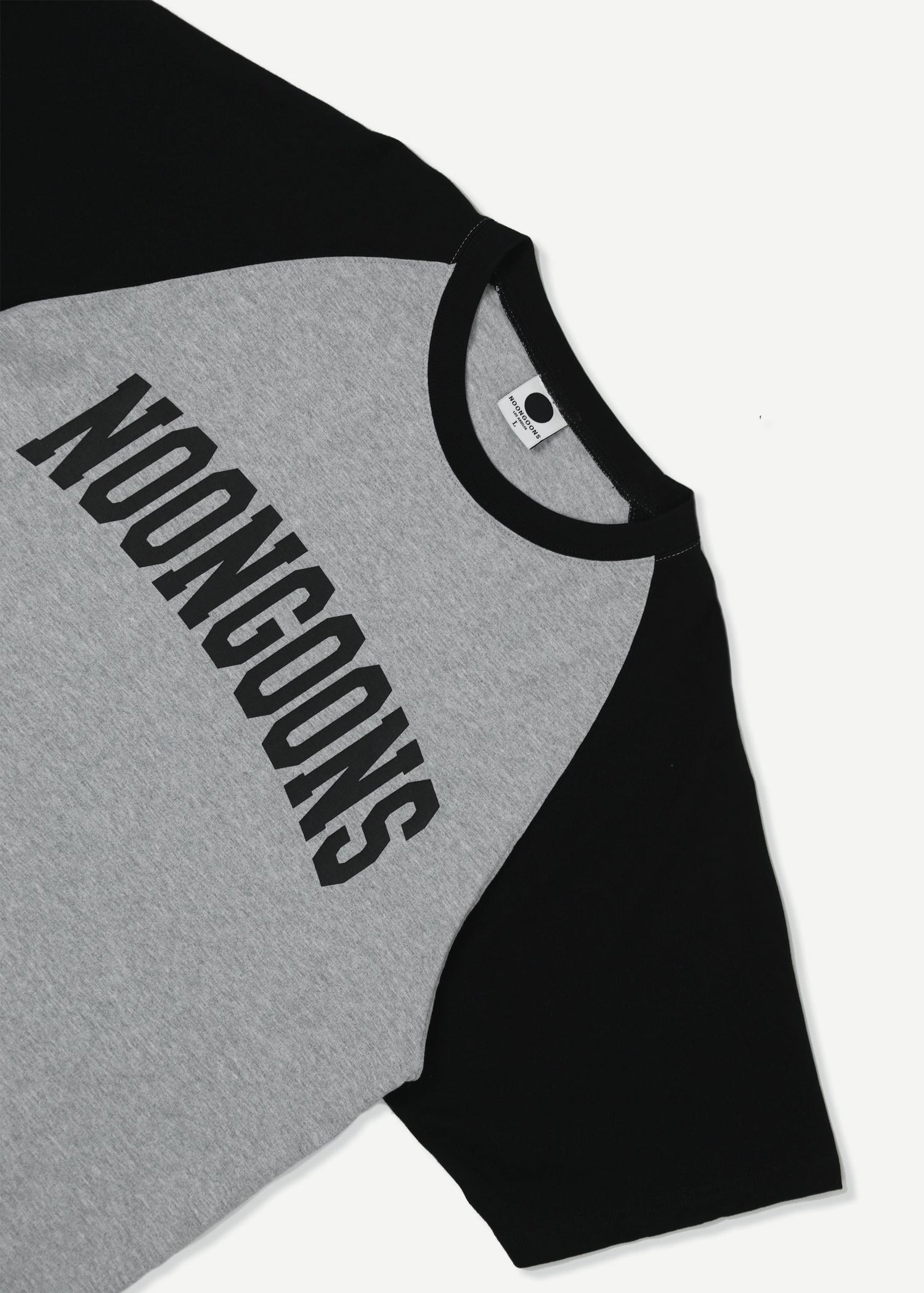 GAMETIME RAGLAN T - HEATHER/BLACK