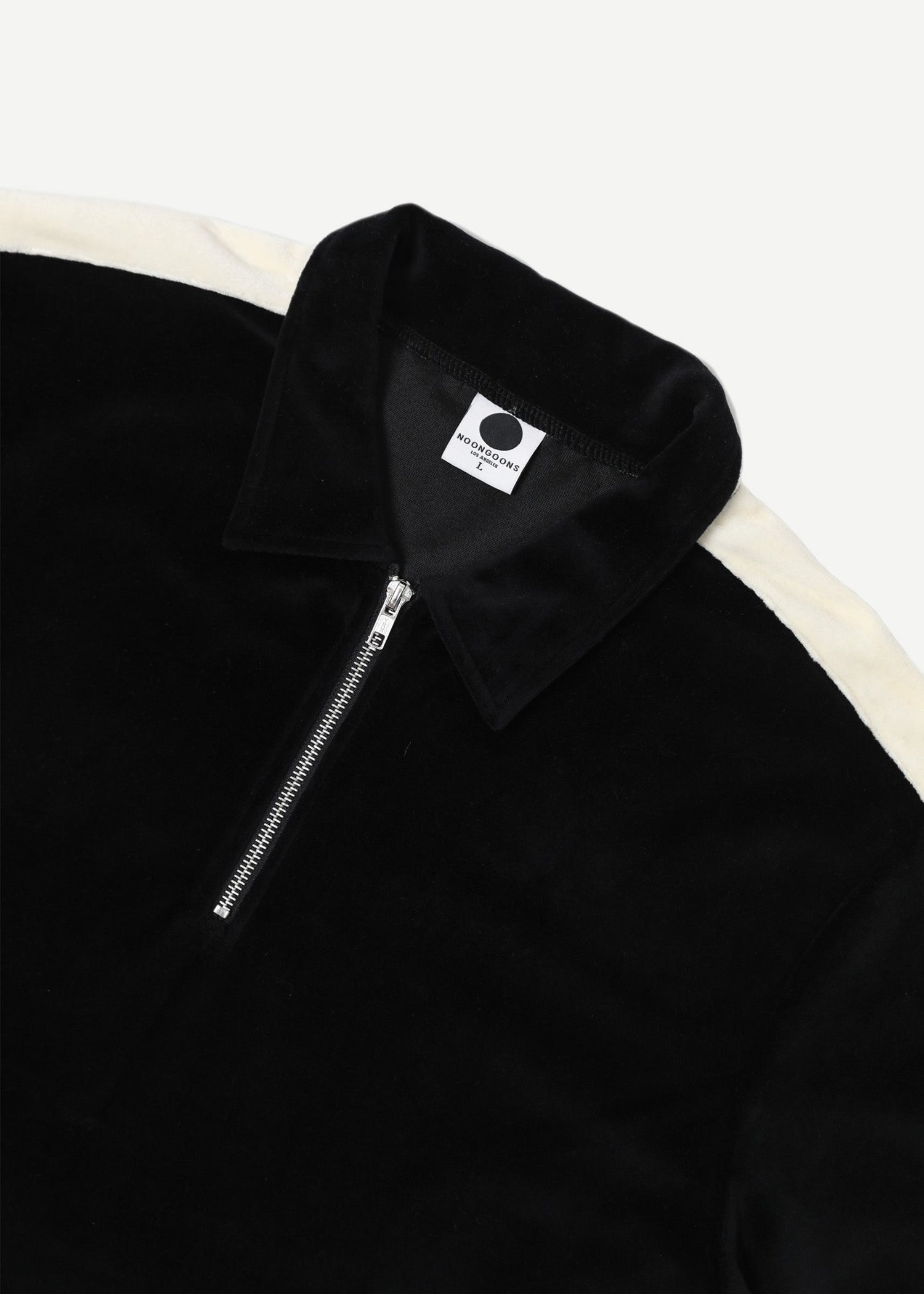 JOYRIDE VELOUR POLO - BLACK