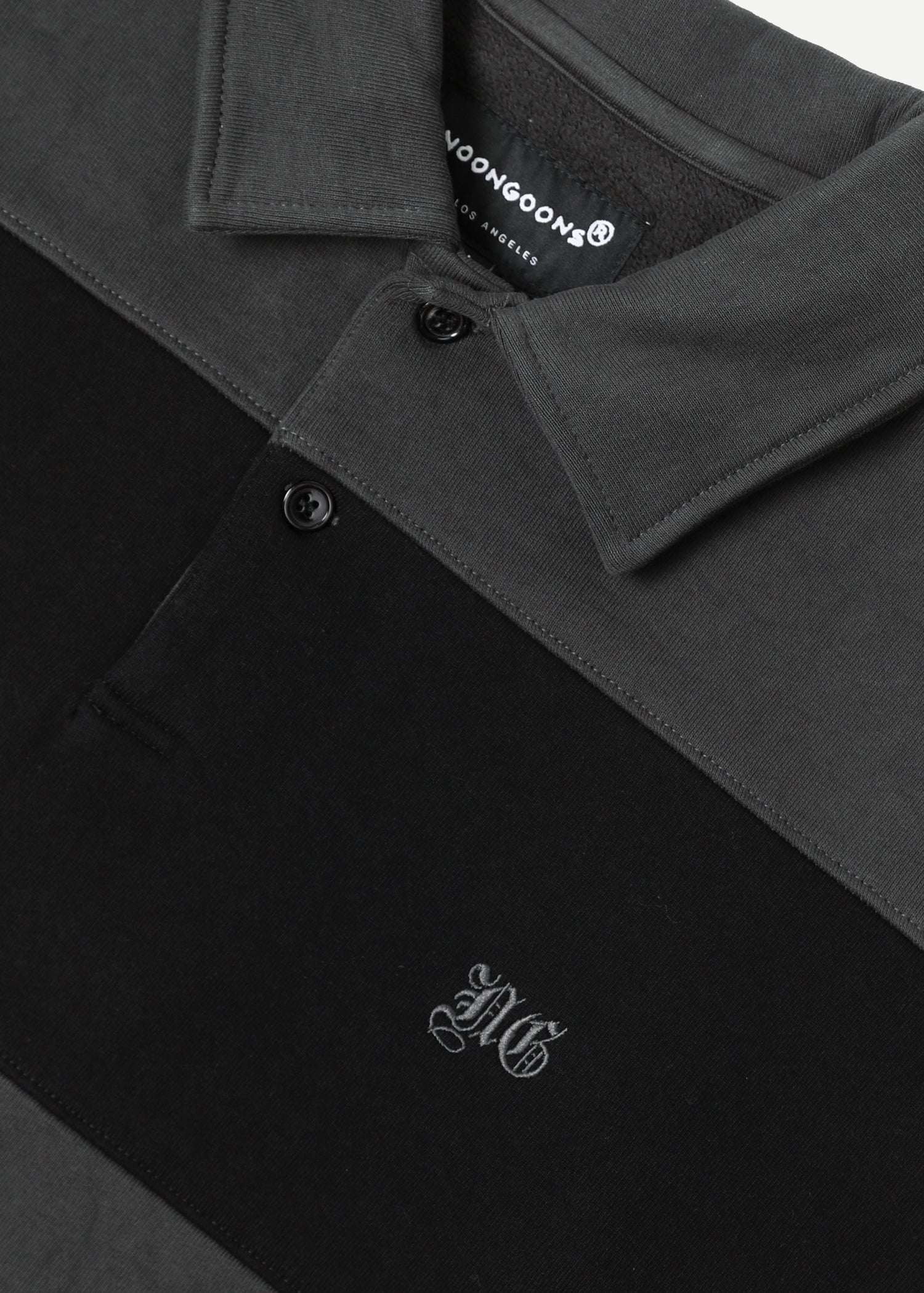 Prolific Fleece Polo - Black/Charcoal