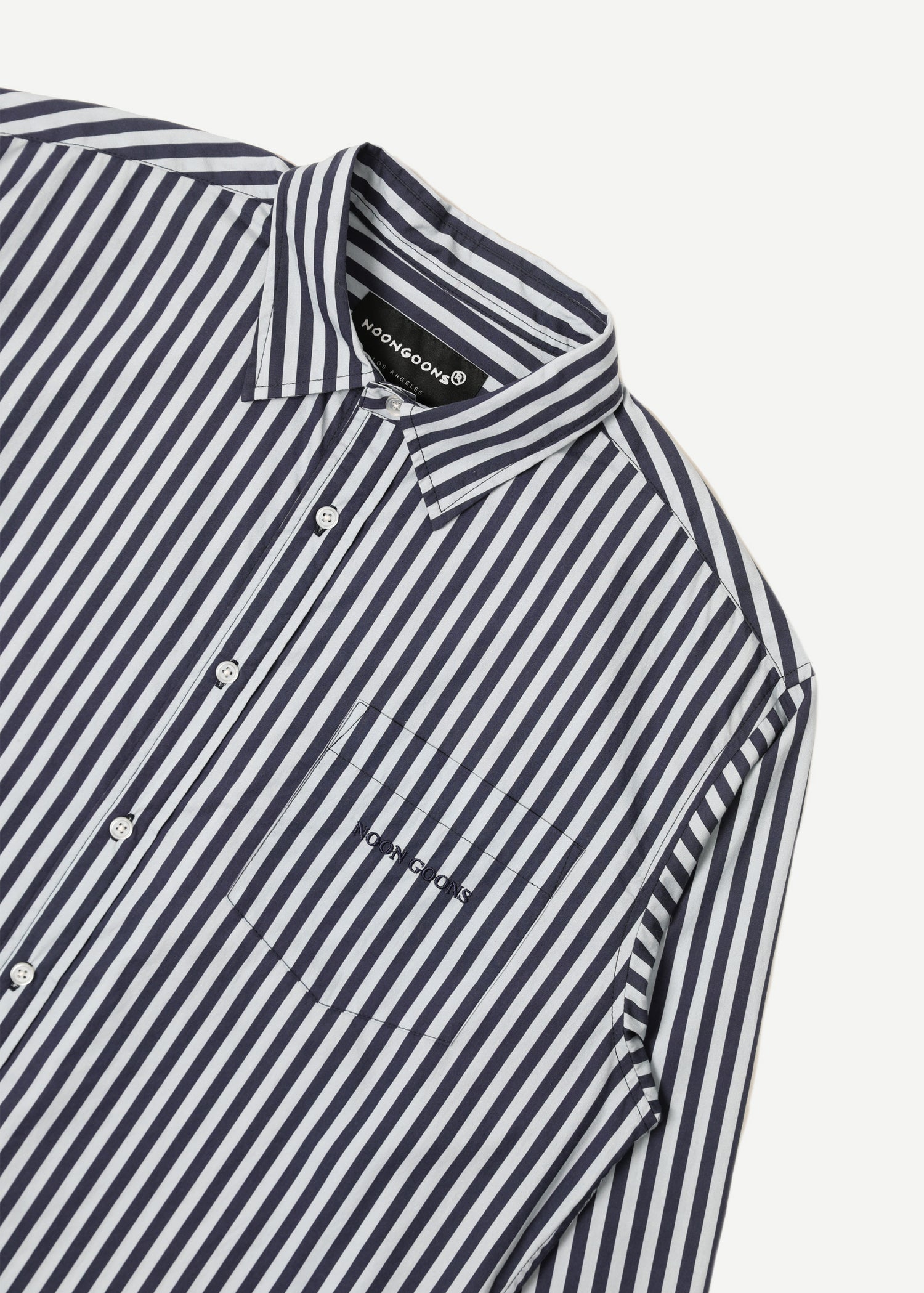 School Portrait Stripe Shirt - Ocean Blue