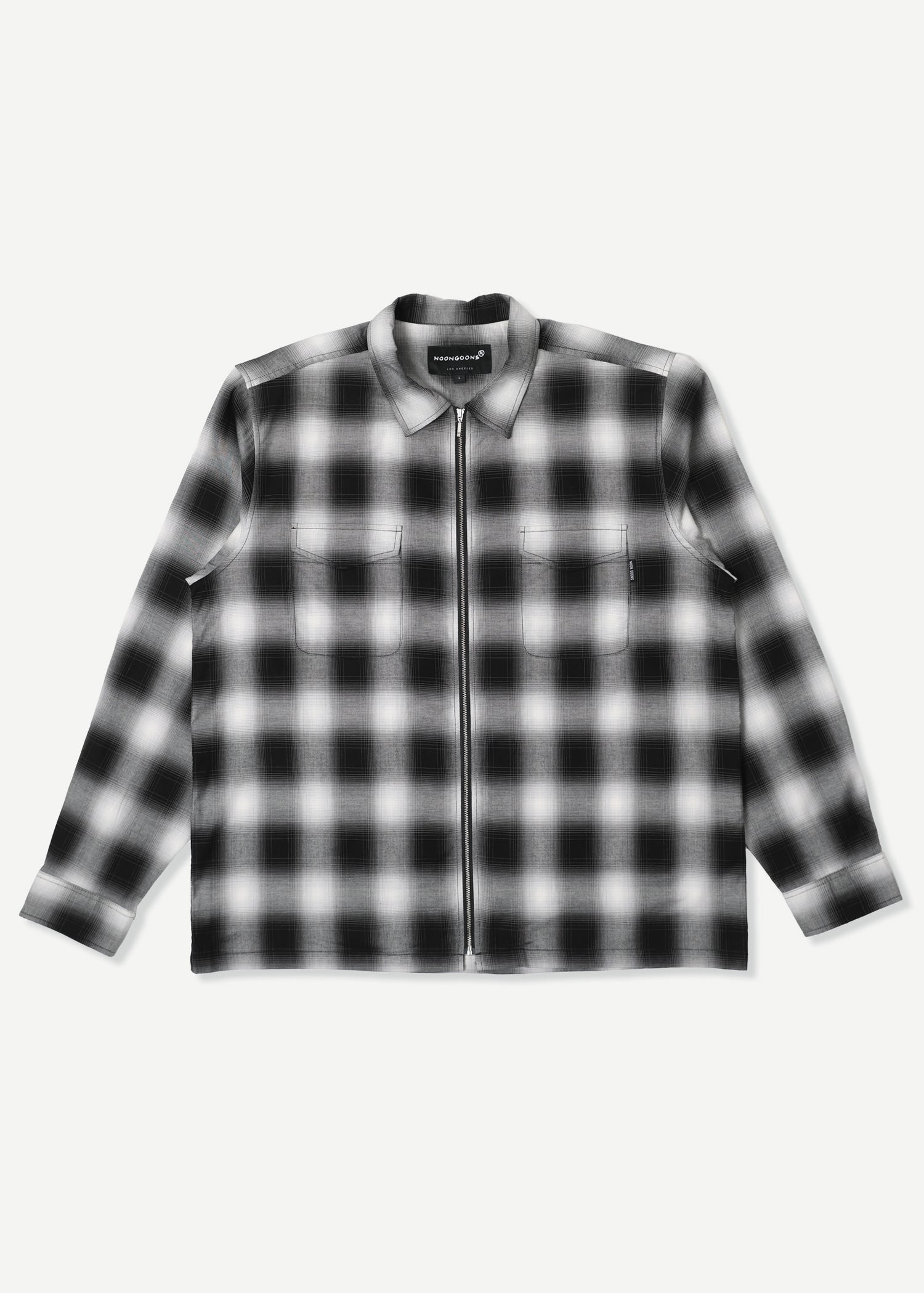 Something In The Way Of Zip Shirt - Black/White