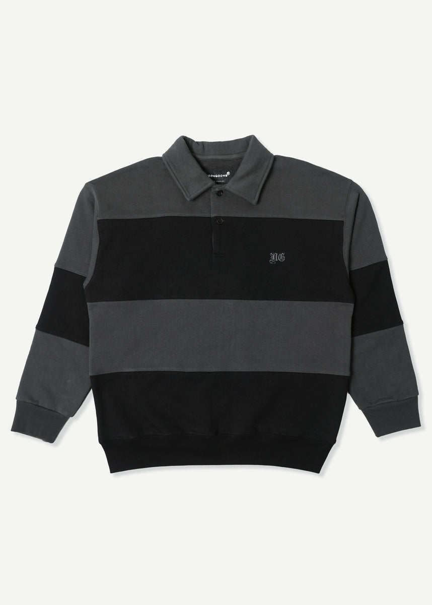 Prolific Fleece Polo - Black/Charcoal