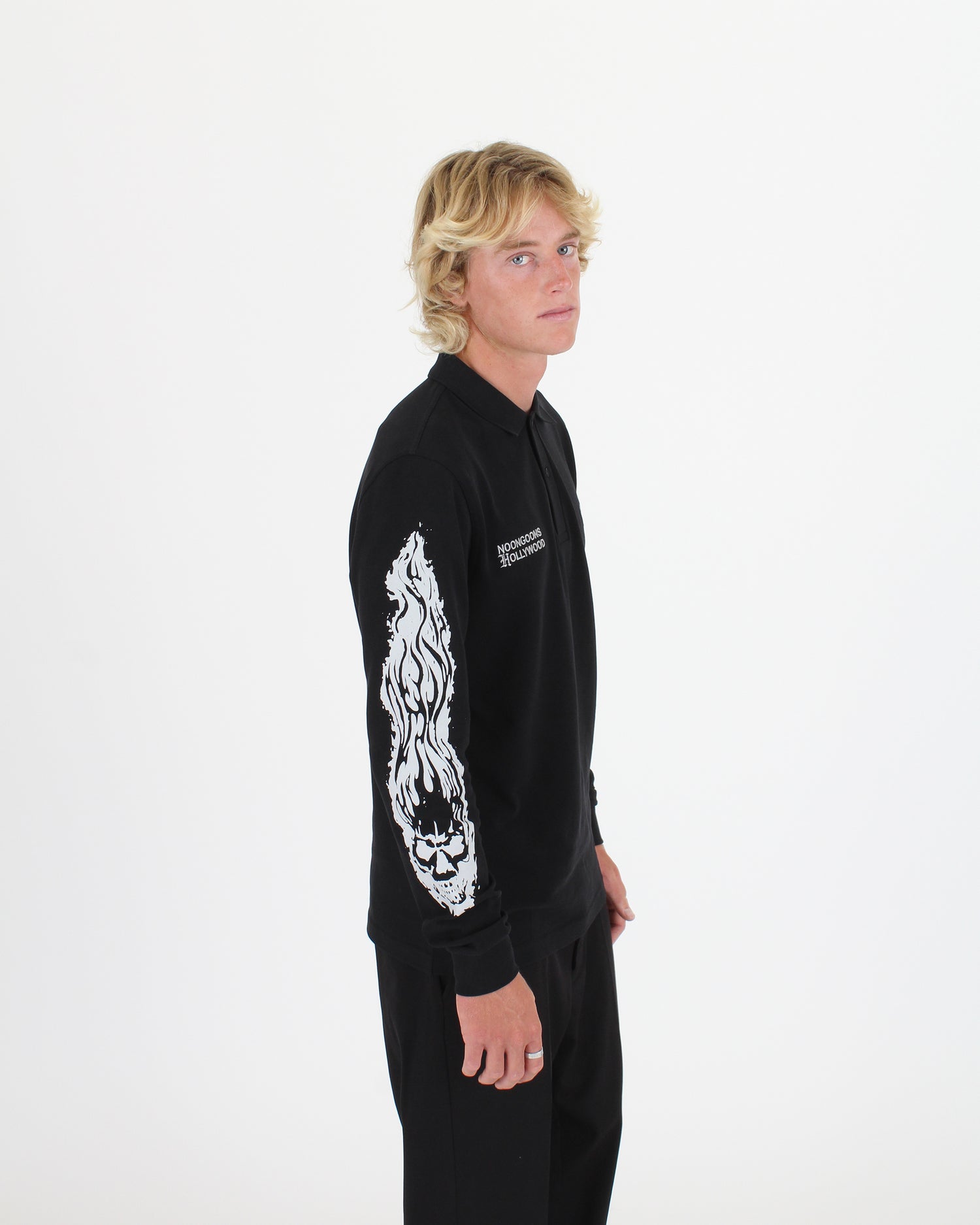 Challenger L/S Polo - Black