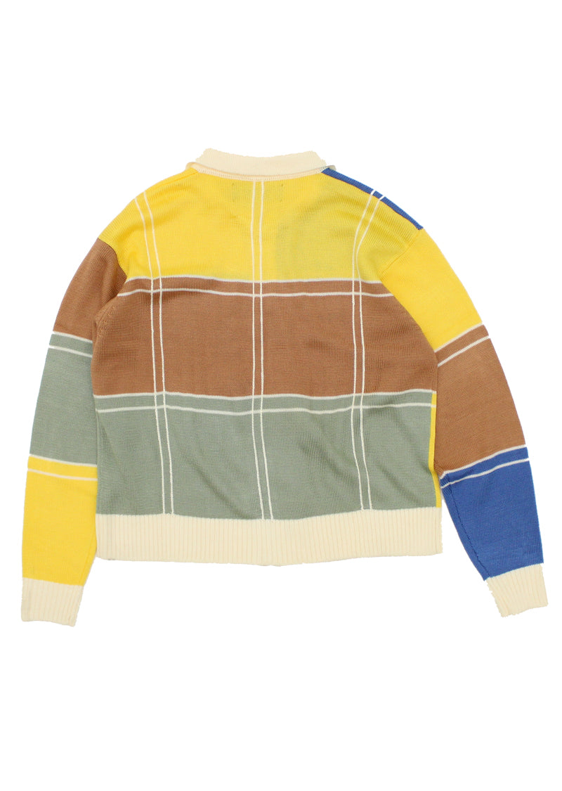 Colorblock Zip Sweater