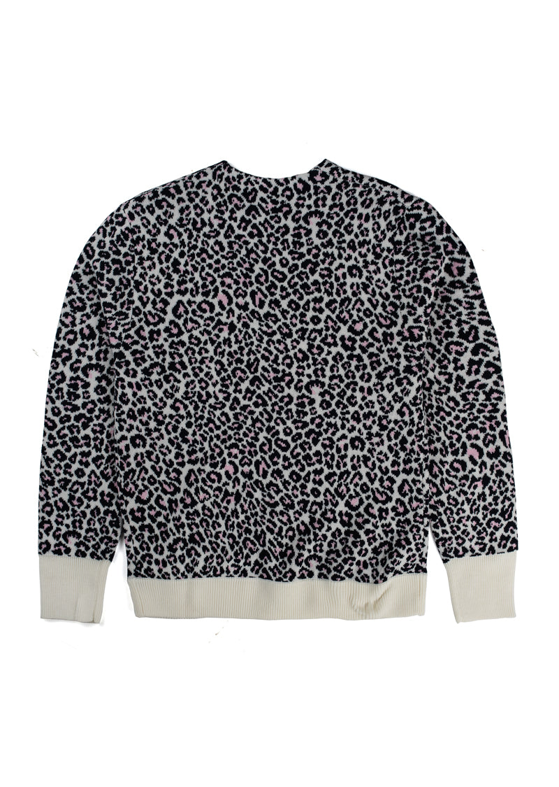 Chatterbox Cardigan - Pink Leopard