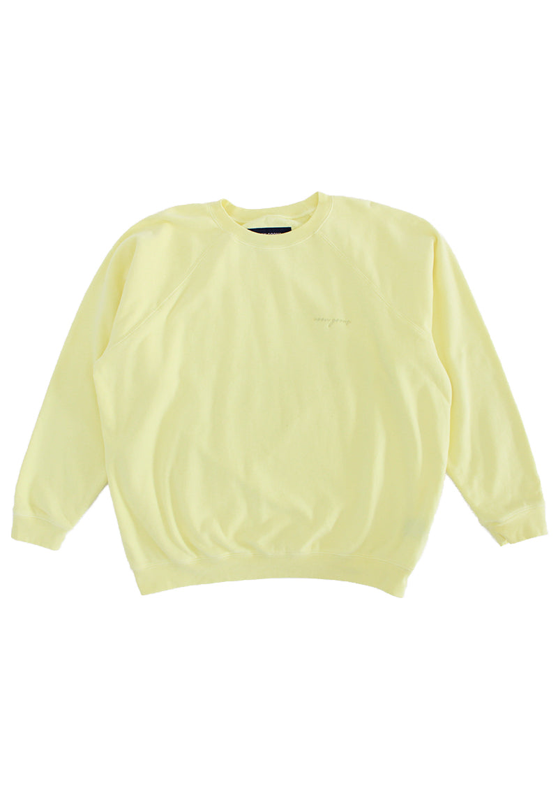 Summer Raglan Sweater - Pale Yellow