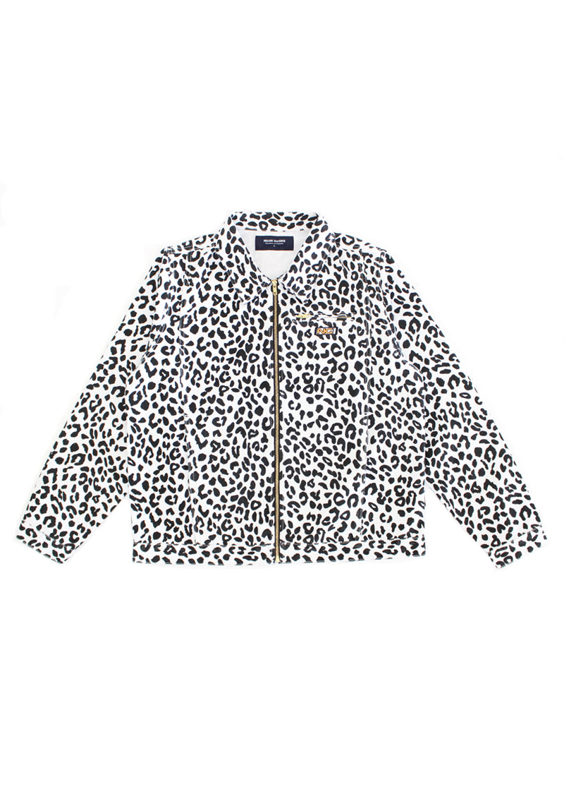 Leopard Denim Jacket