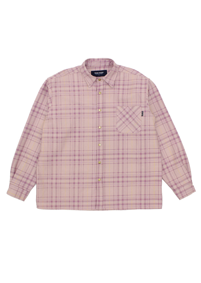 Snap Denim Shirt - Pink