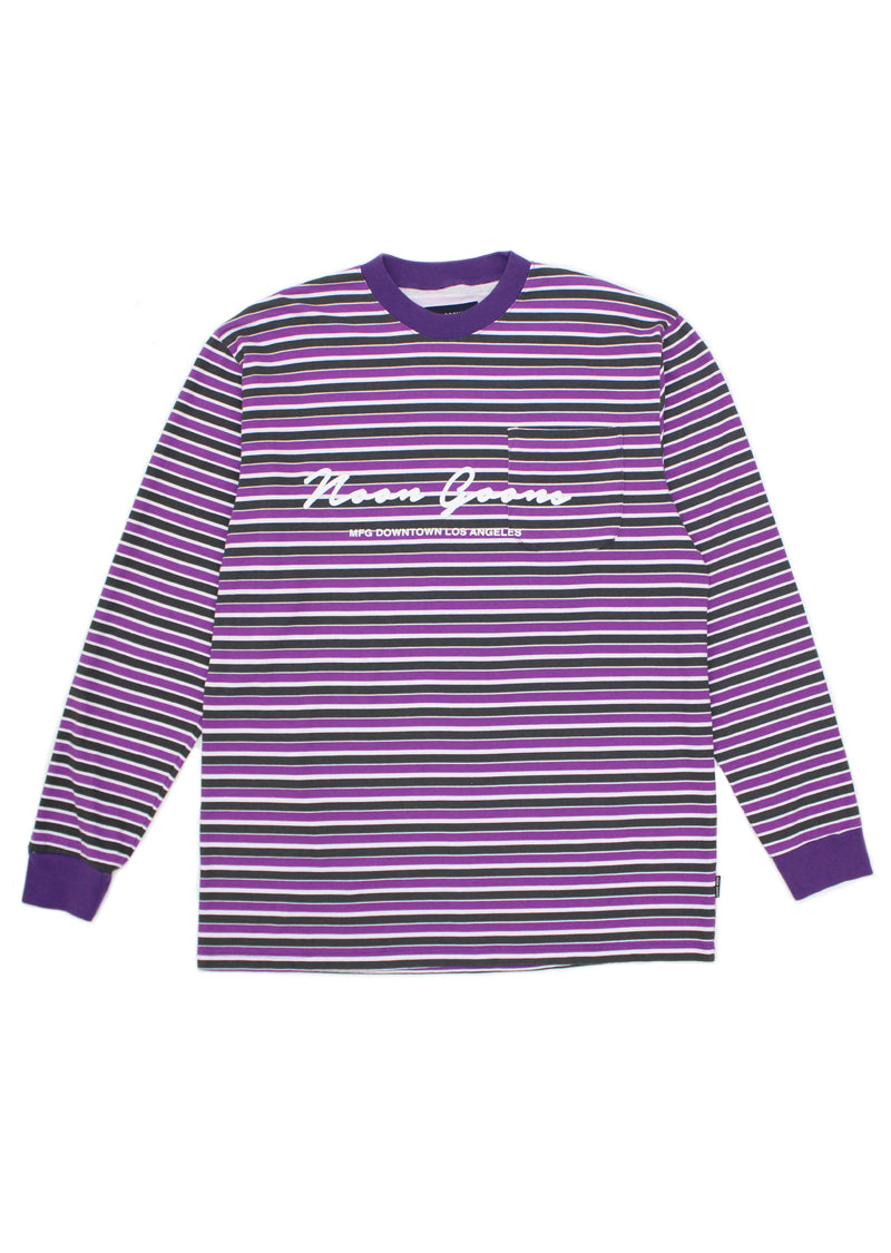 Patricia L/S T-shirt - Purple/White/Black