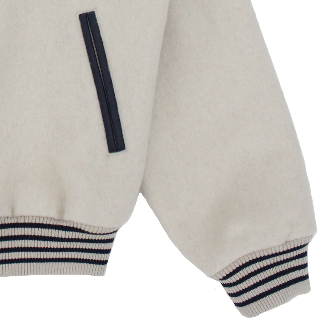 Wanderers Varsity Jacket - Cream