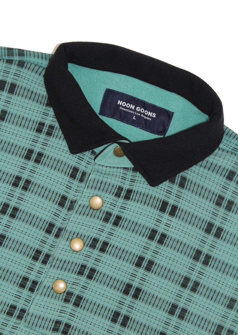 Shadow Plaid Pullover - Green