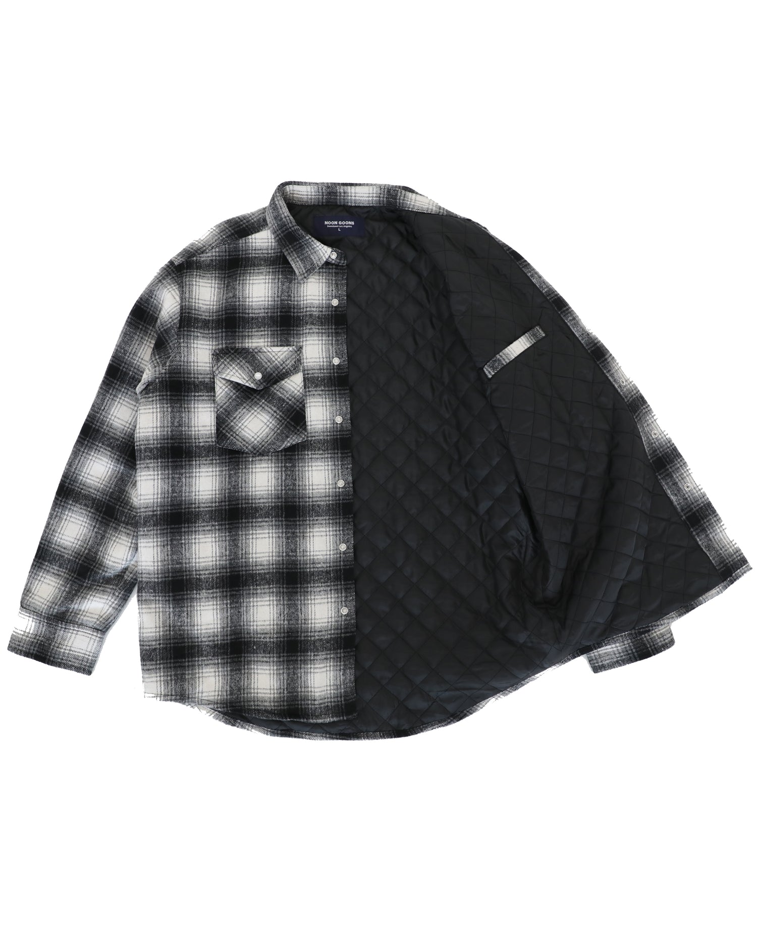 TAHOE QUILTED FLANNEL - GREY