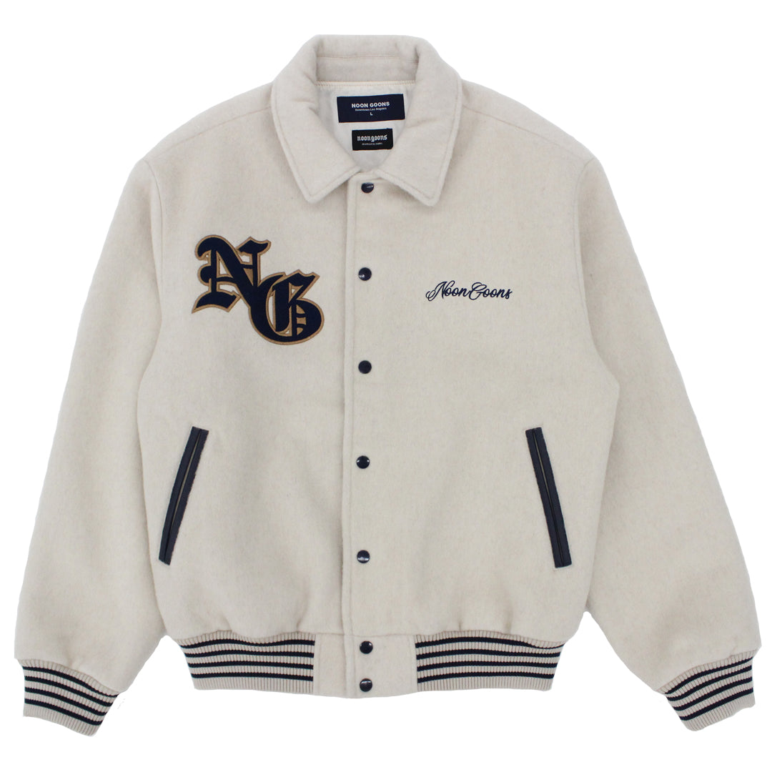 Wanderers Varsity Jacket - Cream