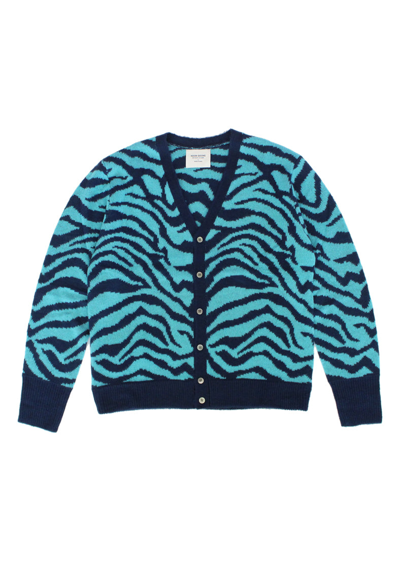 Tiger Cardigan - Navy/Blue