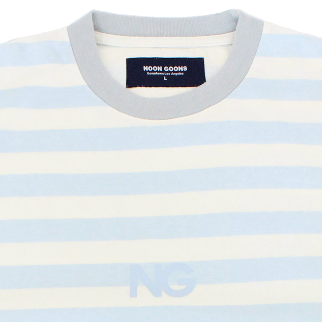 Cruiser Stripe T - Baby Blue/Cream