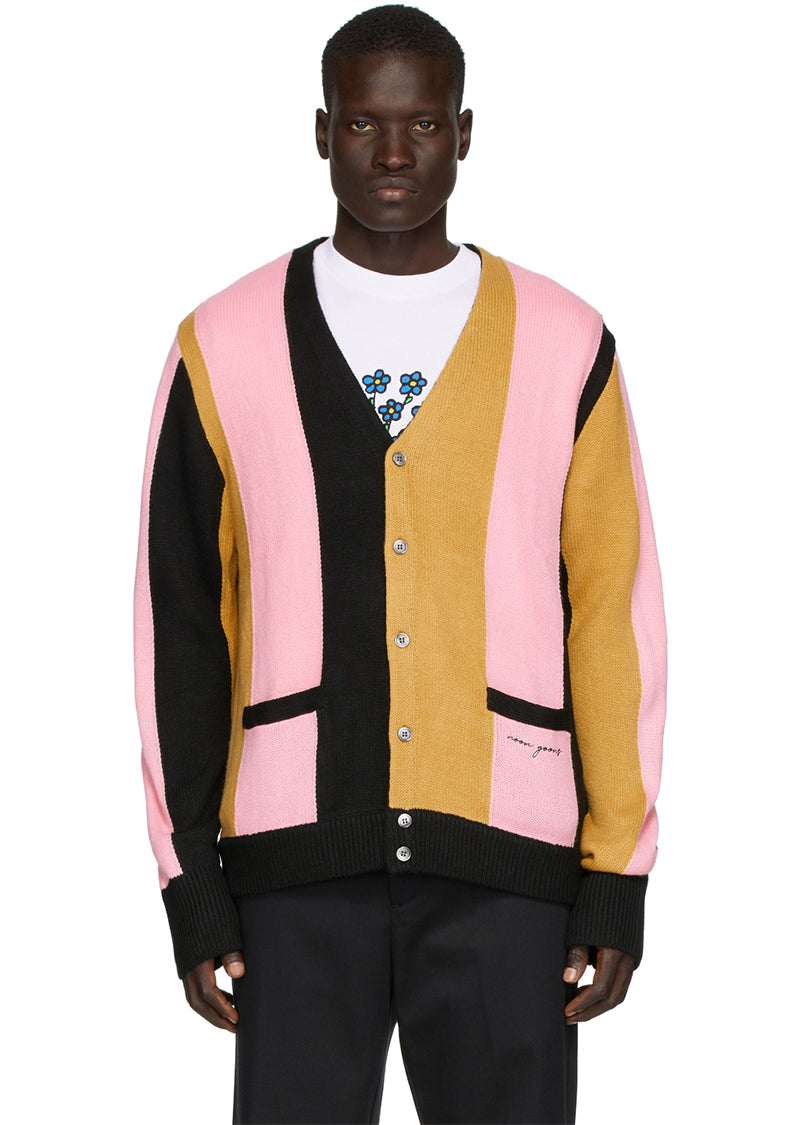 The Droogs Cardigan - Black/Camel/Pink