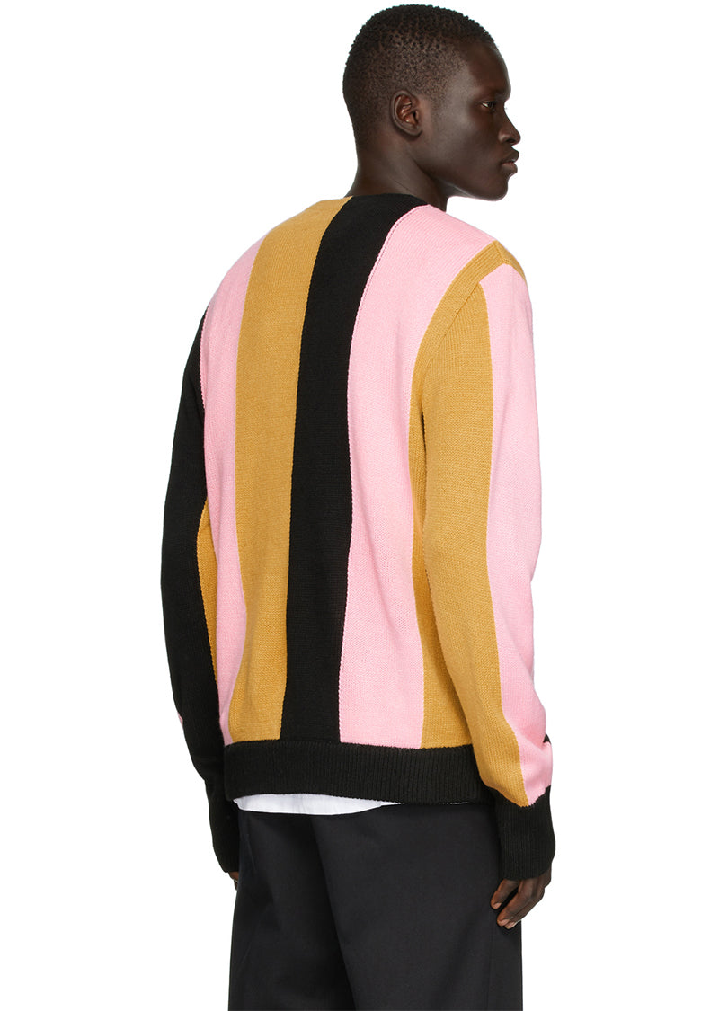 The Droogs Cardigan - Black/Camel/Pink