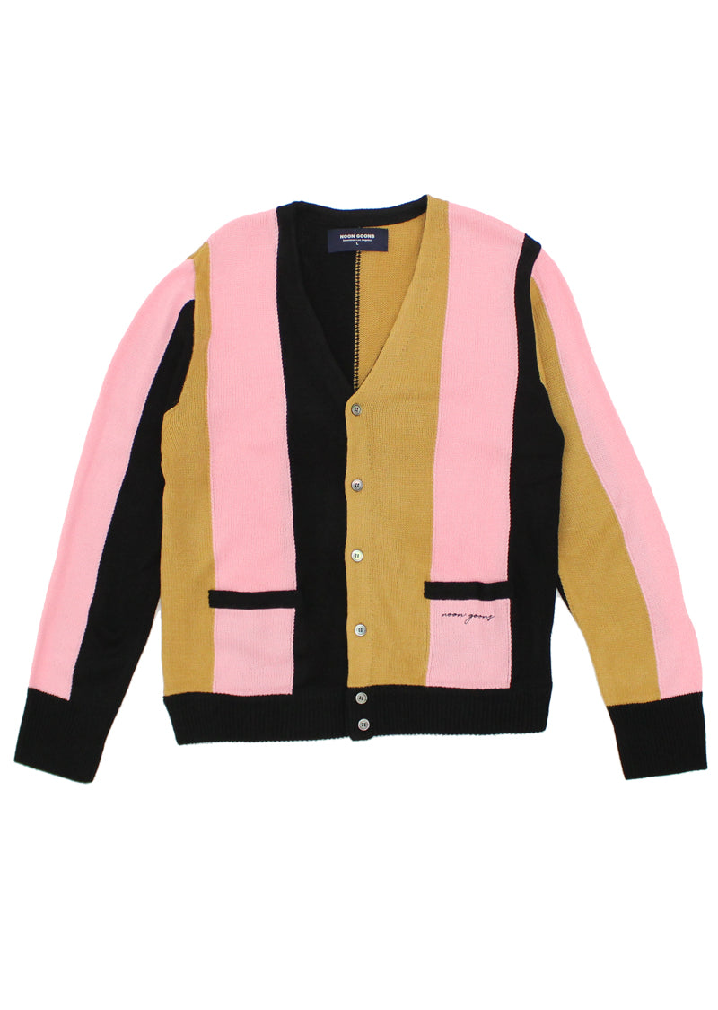 The Droogs Cardigan - Black/Camel/Pink