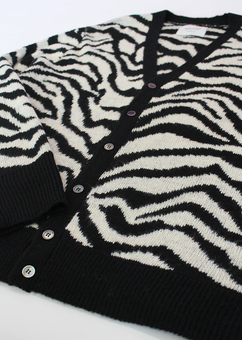 Tiger Cardigan - Black/White