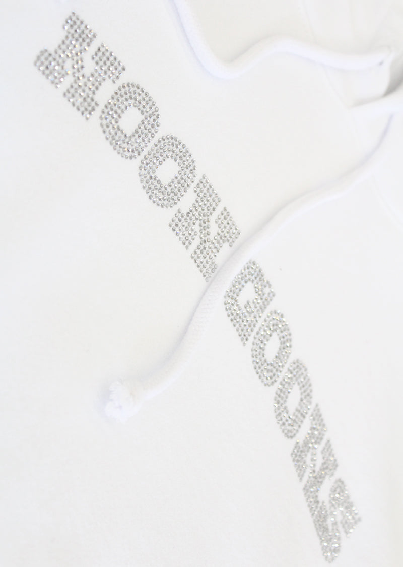 Drip Diamond Hoodie - White