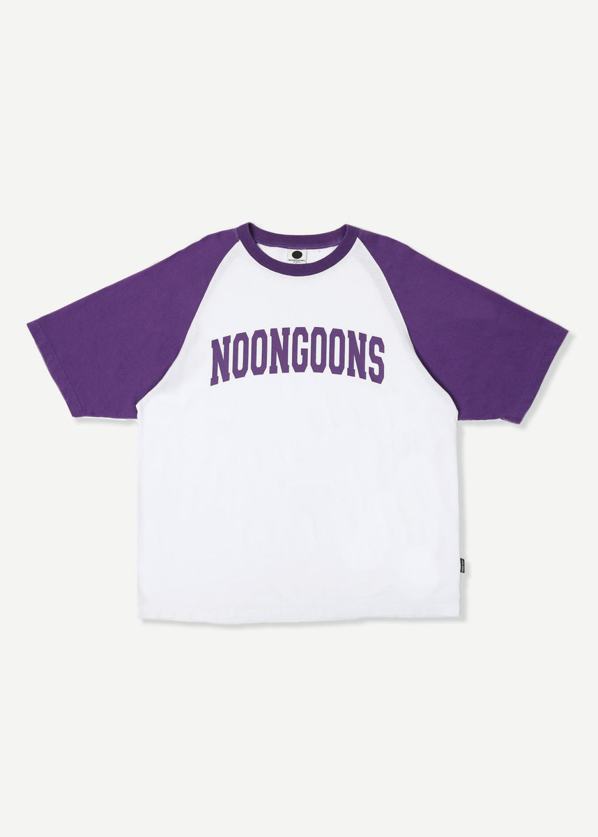 GAMETIME RAGLAN T - WHITE/PURPLE