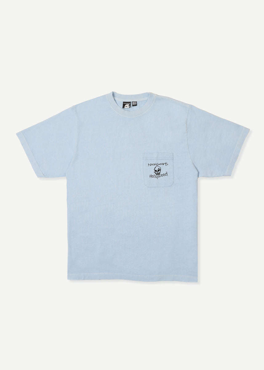 Made In Hollywood Pocket T - Pigment Baby Blue
