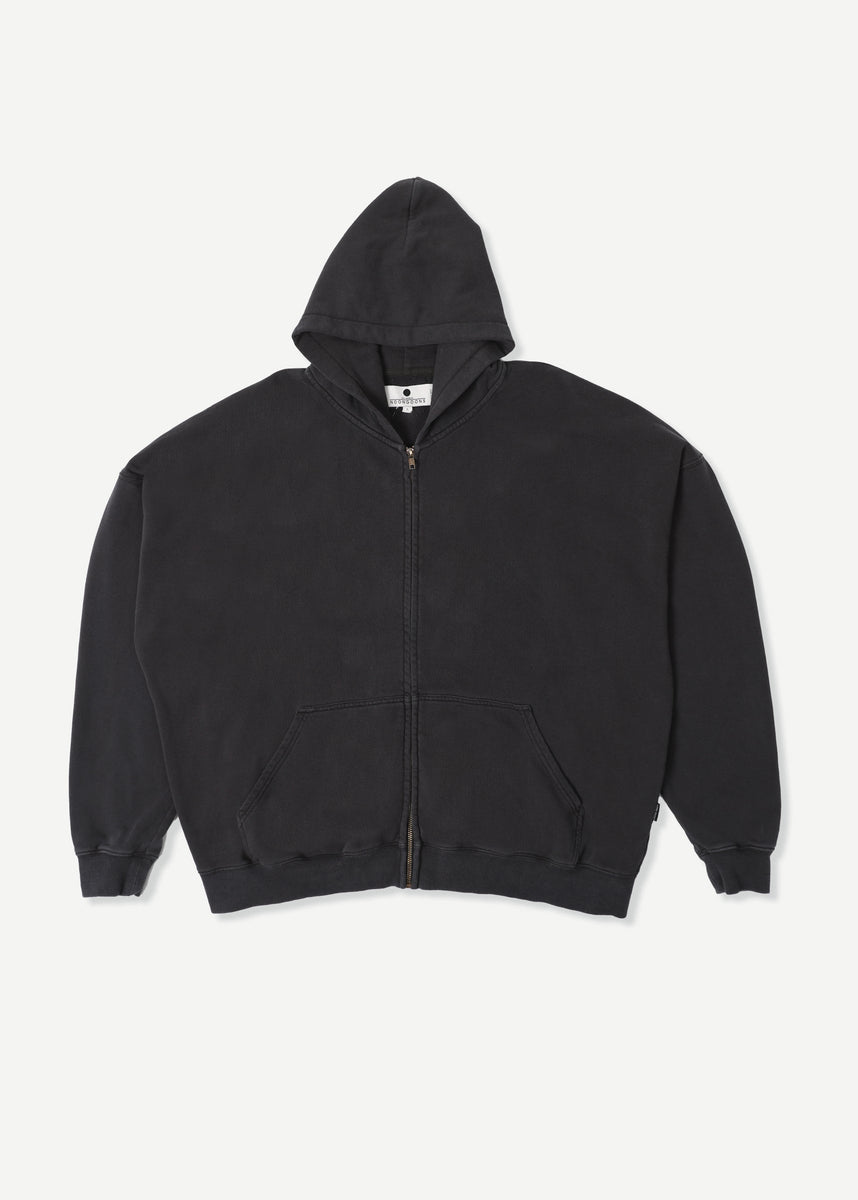 PACIFIC ZIP HOODIE - BLACK