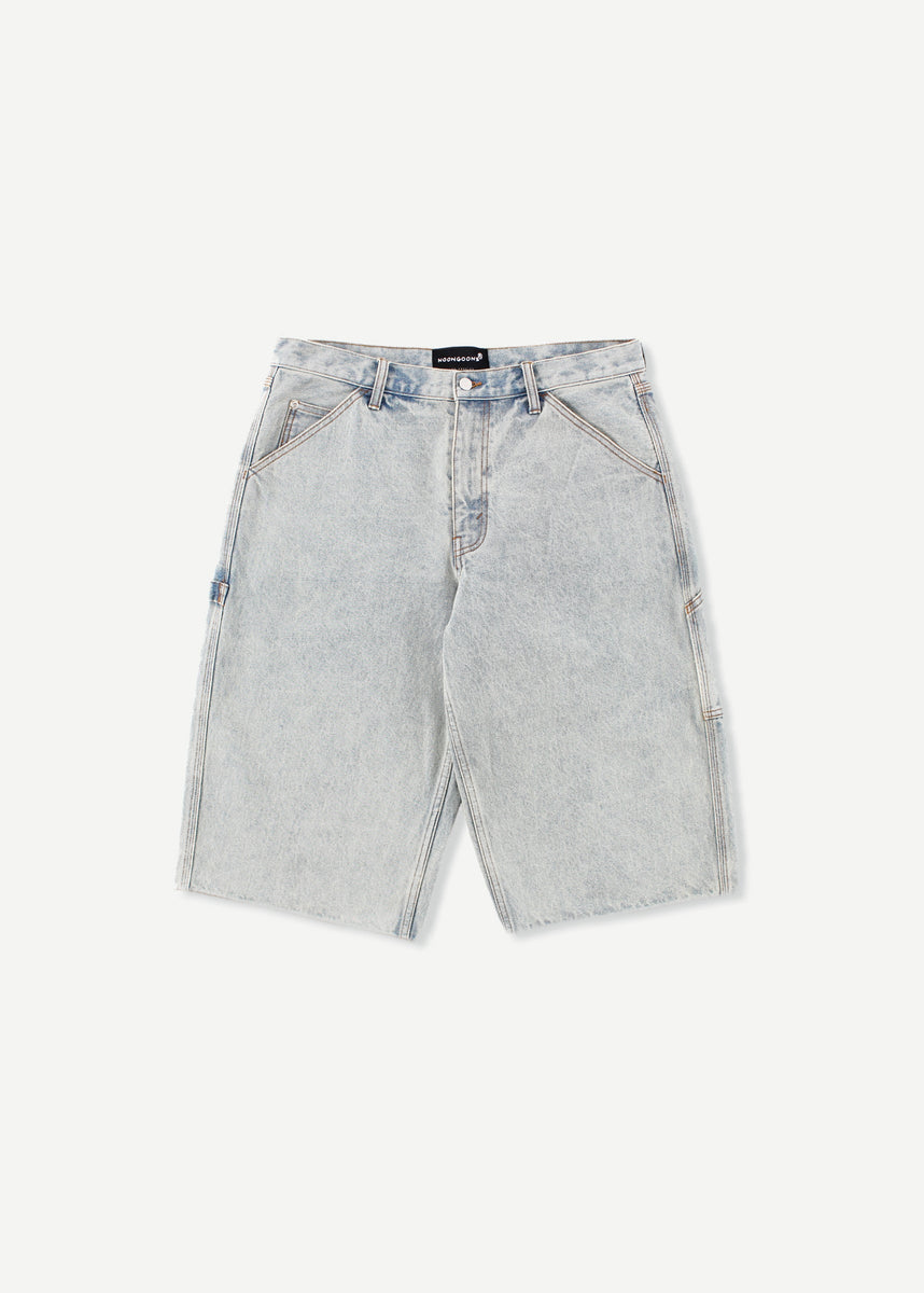 RUNAWAY DENIM SHORT - WASHED BLUE