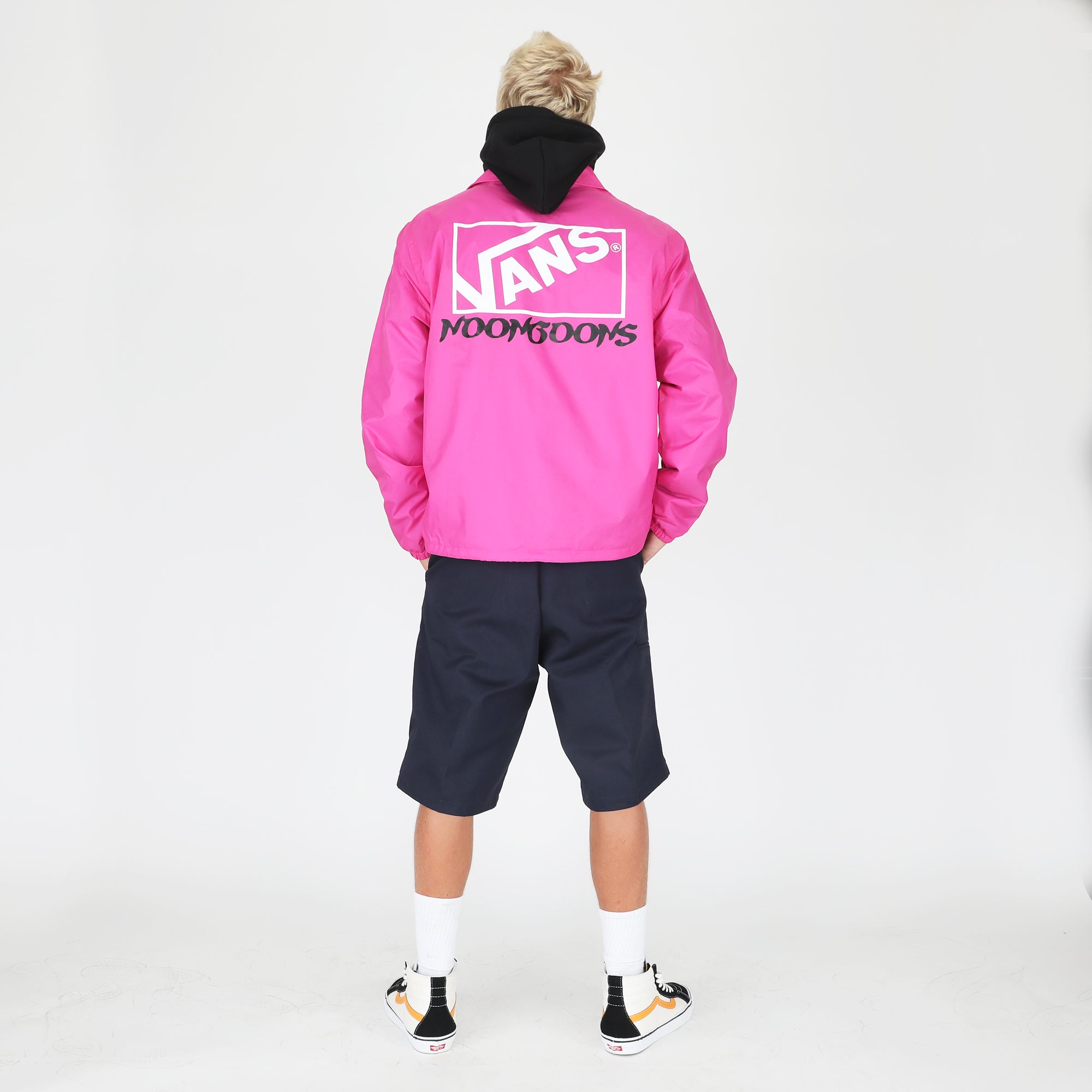 Vans windbreaker mens clearance Pink