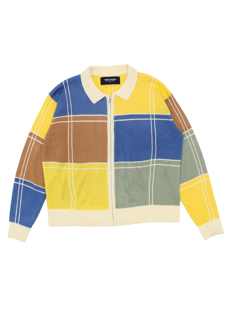 Colorblock Zip Sweater