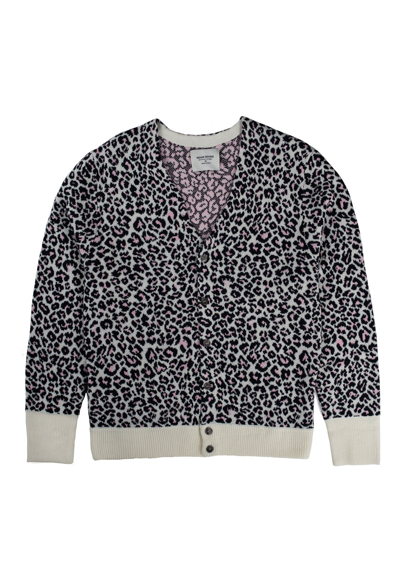 Chatterbox Cardigan - Pink Leopard