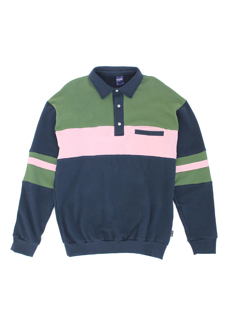 Summer Polo - Navy/Pink/Green