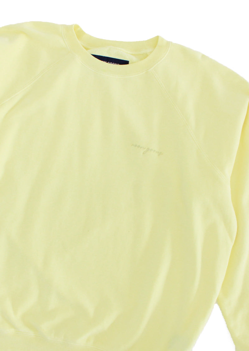 Summer Raglan Sweater - Pale Yellow
