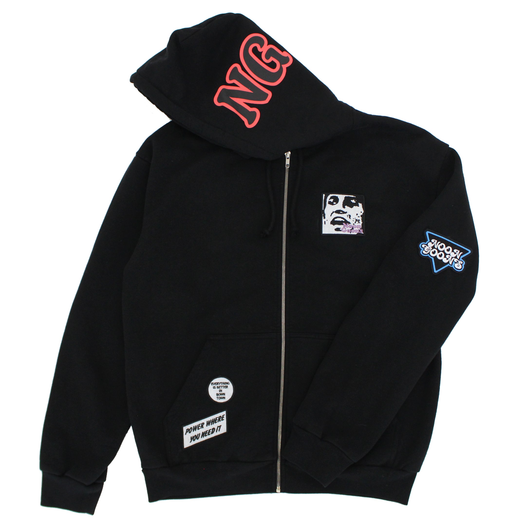 Patches Zip Hoodie