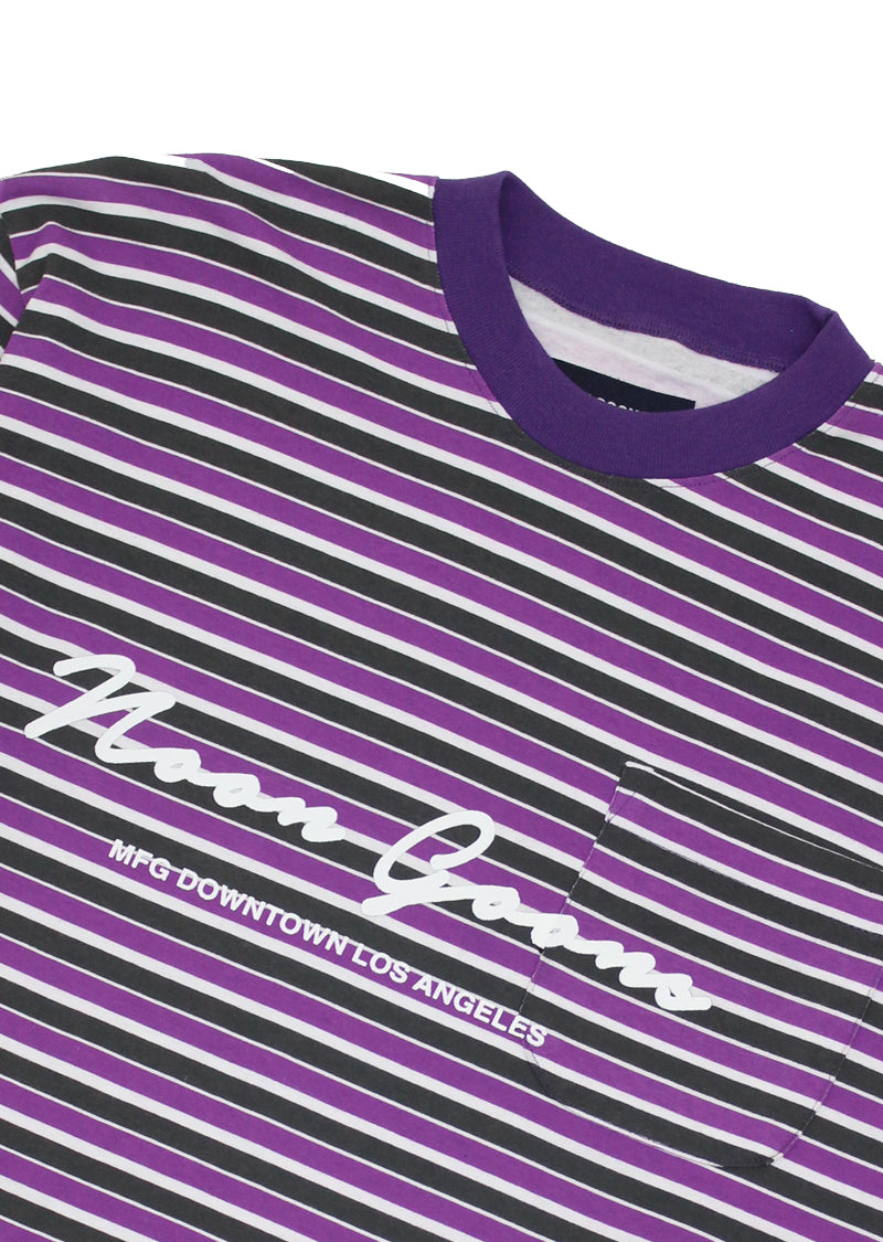 Patricia L/S T-shirt - Purple/White/Black