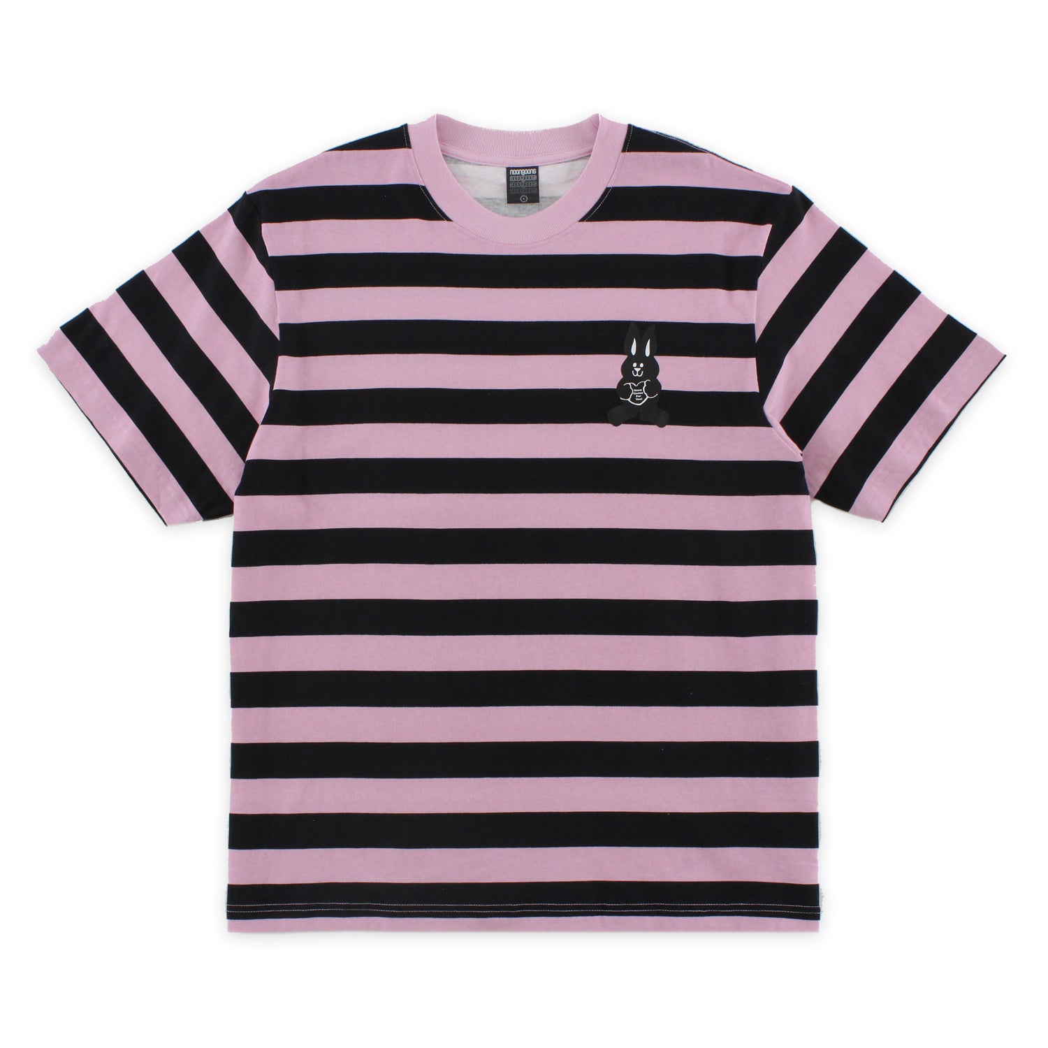 Stoned Stripe T - Black/Pink