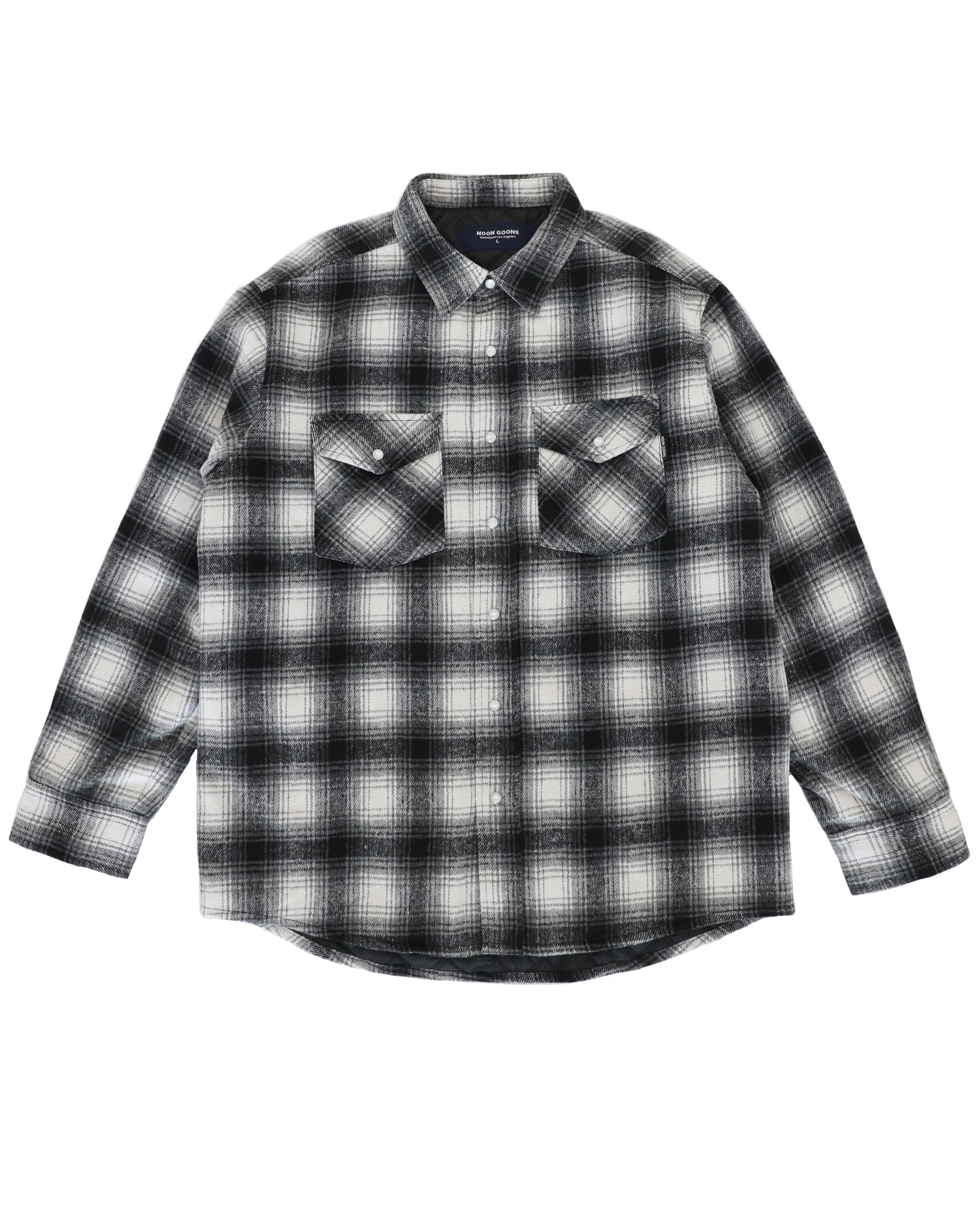 TAHOE QUILTED FLANNEL - GREY