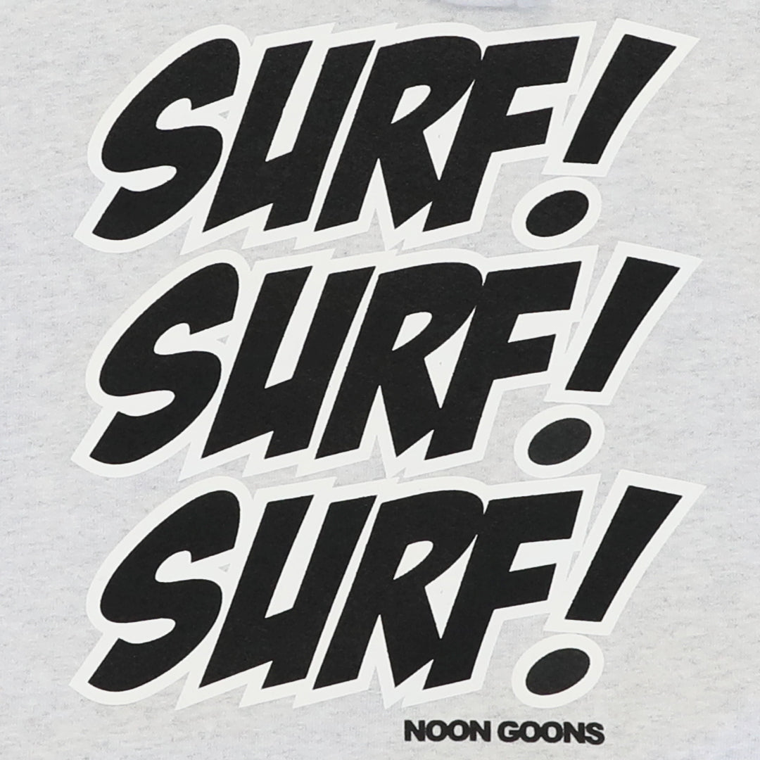Surf Attack Hoodie - Ash Grey
